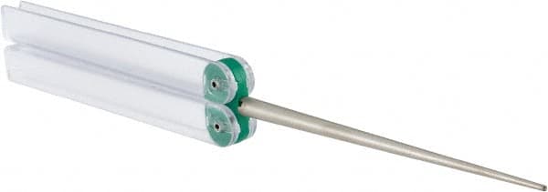 DMT - 9-1/2" OAL Very Fine Knife Sharpener Diamond File - 1/4" Wide x 1/16" Thick, 4-3/16 LOC, Green, 1,200 Grit - Benchmark Tooling