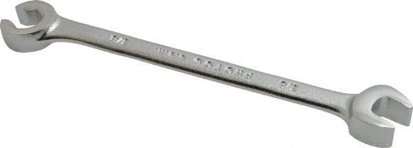 Proto - 3/8", Satin Finish, Combination Flare Nut Wrench - 6 Points, 5-11/16" OAL, Steel, Double End Head - Benchmark Tooling