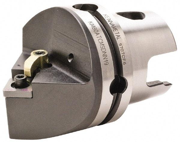 Kennametal - Neutral Cut, Size KM80, SN.. Insert Compatiblity, External Modular Turning & Profiling Cutting Unit Head - 70mm Head Length, Through Coolant, Series Kenloc - Benchmark Tooling