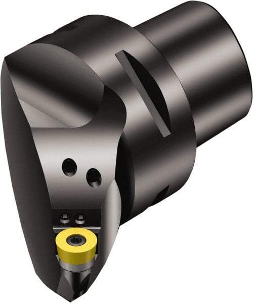 Sandvik Coromant - Left Hand Cut, Size C6, RCMT 10 T3 M0 Insert Compatiblity, Modular Turning & Profiling Cutting Unit Head - 45mm Ctr to Cutting Edge, 65mm Head Length, Through Coolant, Series CoroTurn 107 - Benchmark Tooling