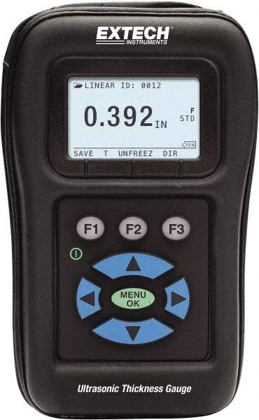 Extech - 0.02" to 20" Measurement, 0.001" Resolution Electronic Thickness Gage - Benchmark Tooling