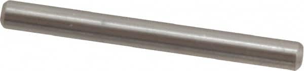 Value Collection - 1/8" Diam x 1-1/4" Pin Length 316 Stainless Steel Standard Dowel Pin - Bright Finish, 2 Beveled End - Benchmark Tooling