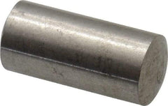 Value Collection - 6mm Diam x 12mm Pin Length 316 Stainless Steel Standard Dowel Pin - Bright Finish, 1 Rounded End - Benchmark Tooling
