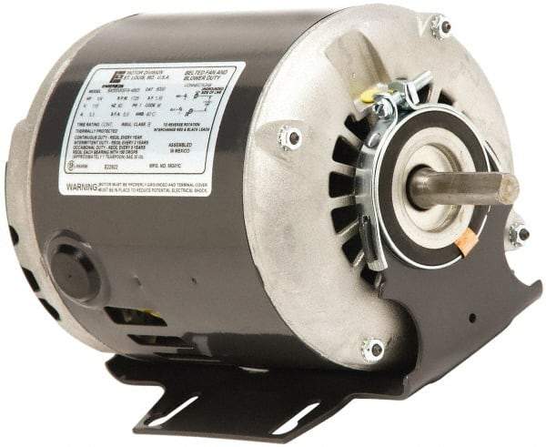 US Motors - 1/4 Max hp, 1,200 Max RPM, Split Phase Electric AC DC Motor - 208-230 V Input, Single Phase, 56 Frame, 5/8" Shaft Diam, Belly Band Mount, ODP Enclosure - Benchmark Tooling