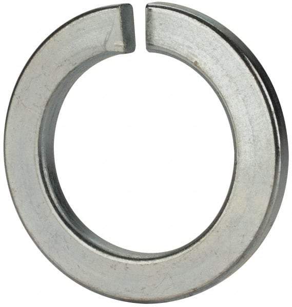 Value Collection - M48, 49mm ID, 75mm OD, 7mm Thick Split Lock Washer - Grade 8 Spring Steel, Zinc-Plated Finish, 49mm Min ID, 50.5mm Max ID - Benchmark Tooling