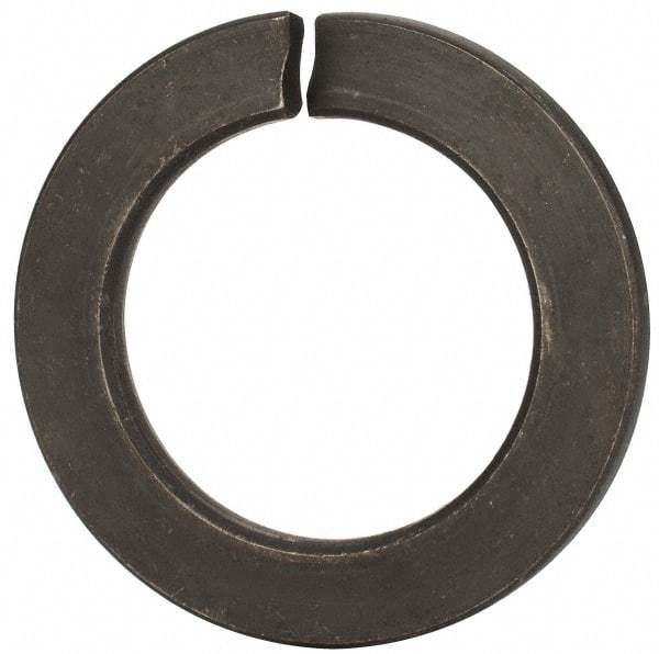 Value Collection - M45, 45.5mm ID, 71.2mm OD, 7mm Thick Split Lock Washer - Grade 8 Spring Steel, Uncoated, 45.5mm Min ID, 46.7mm Max ID - Benchmark Tooling
