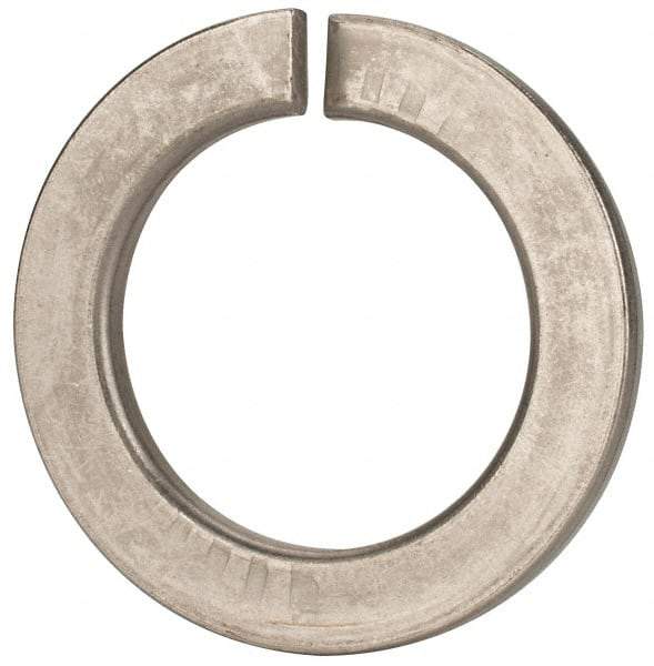 Value Collection - M39, 39.5mm ID, 61.2mm OD, 6mm Thick Split Lock Washer - 18-8 Austenitic Grade A2 Stainless Steel, Uncoated, 39.5mm Min ID, 40.7mm Max ID - Benchmark Tooling