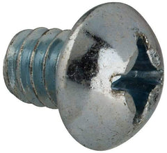 Value Collection - 1/4-20 UNC, 5/16" Length Under Head Phillips Drive Machine Screw - Round Head, Grade J82 Steel, Zinc-Plated Finish, Without Washer - Benchmark Tooling