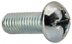 Value Collection - 1/4-28 UNF, 5/8" Length Under Head Phillips Drive Machine Screw - Round Head, Grade J82 Steel, Zinc-Plated Finish, Without Washer - Benchmark Tooling