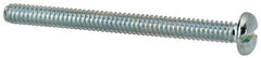 Value Collection - #10-24 UNC, 2-1/4" Length Under Head Slotted Drive Machine Screw - Pan Head, Grade J82 Steel, Zinc-Plated Finish, Without Washer - Benchmark Tooling