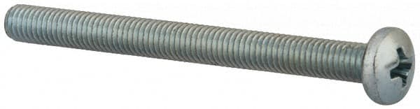 Value Collection - #10-32 UNF, 2-1/4" Length Under Head Phillips Drive Machine Screw - Pan Head, Grade J82 Steel, Zinc-Plated Finish, Without Washer - Benchmark Tooling