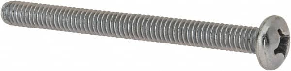 Value Collection - #12-24 UNC, 2-1/2" Length Under Head Phillips Drive Machine Screw - Pan Head, Grade J82 Steel, Zinc-Plated Finish, Without Washer - Benchmark Tooling