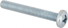 Value Collection - 5/16-18 UNC, 2-1/2" Length Under Head Phillips Drive Machine Screw - Pan Head, Grade J82 Steel, Zinc-Plated Finish, Without Washer - Benchmark Tooling
