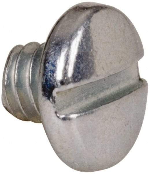 Value Collection - #5-40 UNC, 1/8" Length Under Head Slotted Drive Machine Screw - Binding Head, Grade J82 Steel, Zinc-Plated Finish, Without Washer - Benchmark Tooling