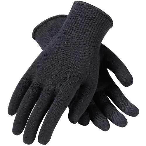 41-130L Insulated Seamless Knit - Merino Wool - 13 Gauge - Light Weight Black - Exact Industrial Supply