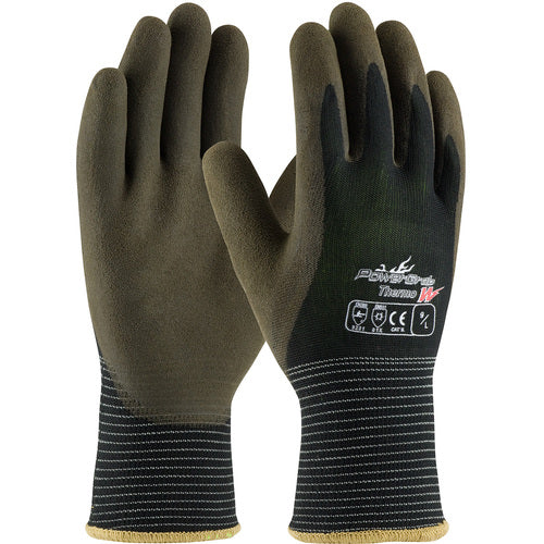 41-1430/XL Insulated Seamless Knit - PowerGrab Thermo W - 13G Poly Shell - 10G Acrylic Liner - Latex MS Grip - Exact Industrial Supply