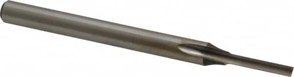 Onsrud - 1/8" Diam, 1/4" Shank Diam, 5/8" Length of Cut, 1 Flute Single Edge Straight Router Bit - 3-1/4" Overall Length, Right Hand Cut, High Speed Steel - Benchmark Tooling