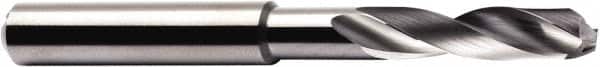 Seco - 6.9mm 140° Spiral Flute Solid Carbide Screw Machine Drill Bit - Multilayer TiAlN Finish, Right Hand Cut, 1.338" Flute Length, 3.11" OAL, Through Coolant - Benchmark Tooling