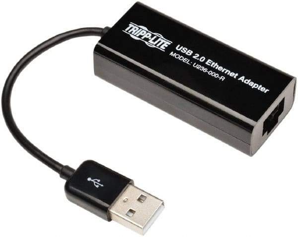 Tripp-Lite - Network Adapter - USB A Male Connector, Black, Use with 10/100Mbps Network - Benchmark Tooling