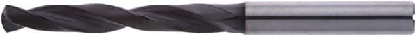 Accupro - 15.5mm 140° Solid Carbide Jobber Drill - AlTiN Finish, Right Hand Cut, Spiral Flute, Straight Shank, 133mm OAL - Benchmark Tooling