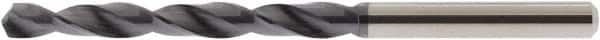 Accupro - #50 118° Solid Carbide Jobber Drill - AlTiN Finish, Right Hand Cut, Spiral Flute, Straight Shank, 46mm OAL - Benchmark Tooling