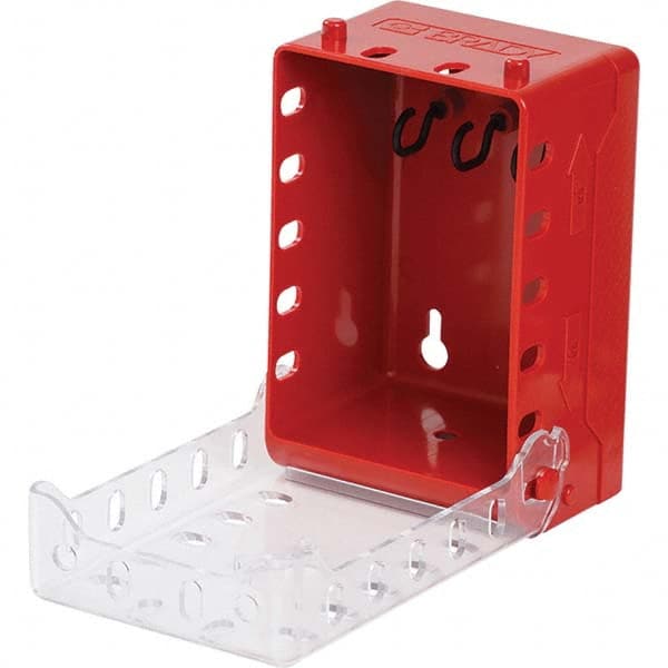Brady - 1 2-Piece Kit 2.7" Deep x 4" Wide x 5.7" High Portable & Wall Mount Group Lockout Box - Benchmark Tooling