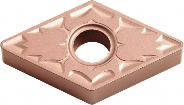 Kyocera - DNMG433 ZS Grade CA310 Carbide Turning Insert - TiCN/Al2O3 Finish, 55° Diamond, 1/2" Inscr Circle, 3/16" Thick, 3/64" Corner Radius - Benchmark Tooling