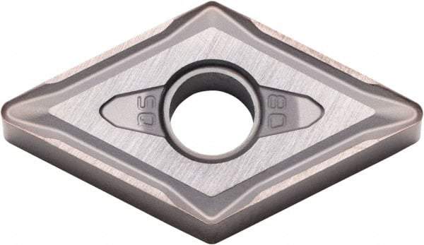 Kyocera - DNMG433 Grade PR015S Carbide Turning Insert - Megacoat Hard Finish, 55° Diamond, 1/2" Inscr Circle, 3/16" Thick, 3/64" Corner Radius - Benchmark Tooling