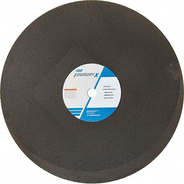 Norton - 20" Aluminum Oxide Cutoff Wheel - 5/32" Thick, 1" Arbor - Benchmark Tooling