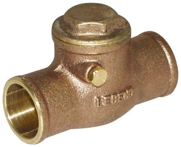 Legend Valve - 1/2" Cast Brass Check Valve - Service Check Valve, Sweat, 200 WOG - Benchmark Tooling