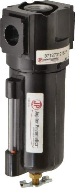 PRO-SOURCE - Filter Manual Drop Leg Drain with Metal Bowl - 6-1/2" High x 2-3/4" Wide, For Use with Compressed Air Systems - Benchmark Tooling