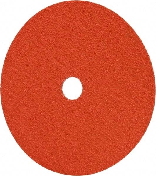 Norton - 7" Diam 7/8" Hole 36 Grit Fiber Disc - Medium Grade, Ceramic, Series R980P - Benchmark Tooling