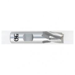 1 x 3/4 x 1 x 3-1/2 3 Fl HSS-CO Roughing Center Cutting End Mill - Bright - Benchmark Tooling