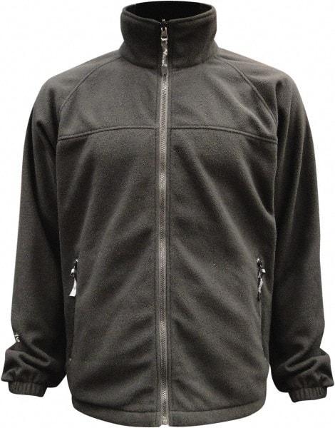 Viking - Size S, Black, Rain, Wind Resistant Jacket - 37" Chest, 3 Pockets, Detachable Hood - Benchmark Tooling