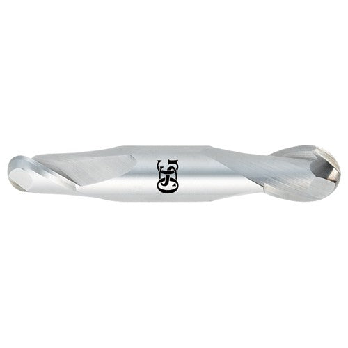 1/8″ Dia. × 1/8″ Shank × 1/4″ DOC × 1-1/2″ OAL, Carbide TiALN, 2 Flute, Round, Ballnose End Mill