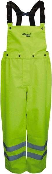 Viking - Size XL, High Visibility Yellow, Rain, Wind Resistant Bib Overall - No Pockets - Benchmark Tooling