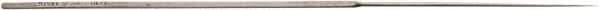Value Collection - 5-1/2" Needle Precision Swiss Pattern Round File - 1/64" Width Diam, Die Sinker's Handle - Benchmark Tooling