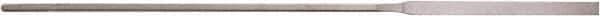 Value Collection - 5-1/2" Needle Precision Swiss Pattern Regular Pillar File - 9/64" Width Diam, Die Sinker's Handle - Benchmark Tooling