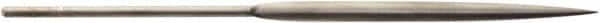 Value Collection - 5-1/2" Needle Precision Swiss Pattern Half Round File - 13/64" Width Diam, Round Handle - Benchmark Tooling