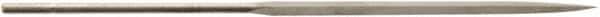 Value Collection - 5-1/2" Needle Precision Swiss Pattern Three Square File - 5/32" Width Diam, Round Handle - Benchmark Tooling