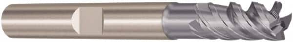 Seco - 12mm, 26mm LOC, 12mm Shank Diam, 83mm OAL, 4 Flute, Solid Carbide Square End Mill - Single End, SIRON-A Finish, Spiral Flute, 48° Helix, Right Hand Cut, Right Hand Flute, Series JS554 - Benchmark Tooling