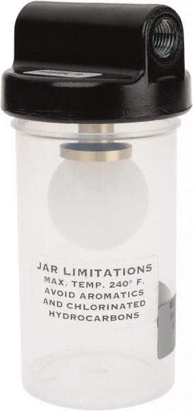 Gast - 1/4 NPT 8 oz Air Compressor Vacuum Trap - Use with Gast Vacuum Pumps - Benchmark Tooling