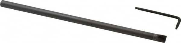 Hertel - 0.3" Min Bore Diam, 6" OAL, 1/4" Shank Diam, HBBF Indexable Boring Bar - 2-1/2" Max Bore Depth, TD.. Insert, Screw Holding Method - Benchmark Tooling