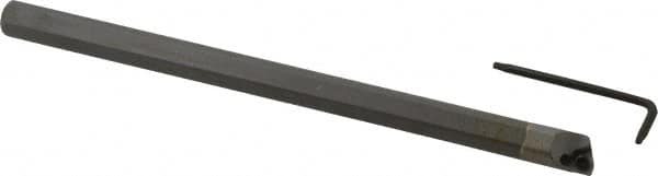 Hertel - 0.415" Min Bore Diam, 6" OAL, 3/8" Shank Diam, HBBQ Indexable Boring Bar - 3-3/4" Max Bore Depth, WPGT Insert, Screw Holding Method - Benchmark Tooling