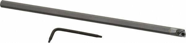 Hertel - 0.285" Min Bore Diam, 6" OAL, 1/4" Shank Diam, HBBG Indexable Boring Bar - 2-1/2" Max Bore Depth, WPGT Insert, Screw Holding Method - Benchmark Tooling