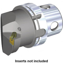 Kennametal - Right Hand Cut, Size KM4X100, VN.. Insert Compatiblity, Internal or External Modular Turning & Profiling Cutting Unit Head - 63mm Ctr to Cutting Edge, 100mm Head Length, Through Coolant - Benchmark Tooling