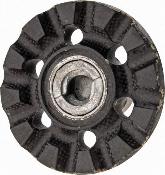 3M - 2" Diam Disc Backing Pad - 1/4" Shank Diam, Medium Density, 20,000 RPM, Roloc TR Compatible - Benchmark Tooling