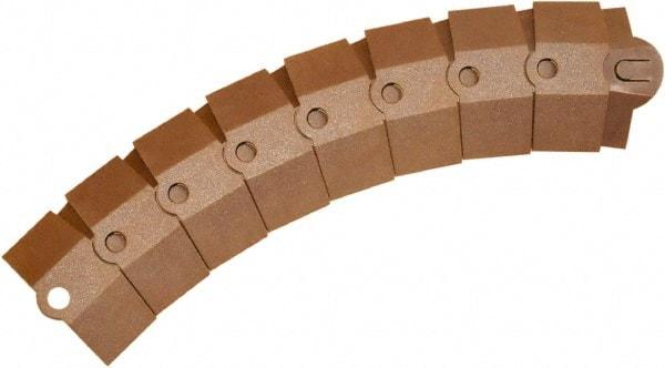 UltraTech - 1 Channel, 1 Ft Long, 3/8" Max Compatible Cable Diam, Brown ABS On Floor Cable Cover - 3" Overall Width x 3/4" Overall Height, 3/4" Channel Width x 3/8" Channel Height - Benchmark Tooling