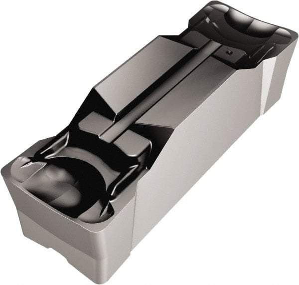 Sandvik Coromant - KN123 GM Grade 3115, 1/4" Cutting Width Carbide Grooving Insert - 22.6mm Max Depth of Cut, Neutral, 0.25mm Corner Radius, TiCN/Al2O3 Finish - Benchmark Tooling