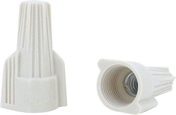 Ideal - 3, 22 to 3, 10 AWG, 600 Volt, Flame Retardant, Wing Twist on Wire Connector - Tan, 221°F - Benchmark Tooling